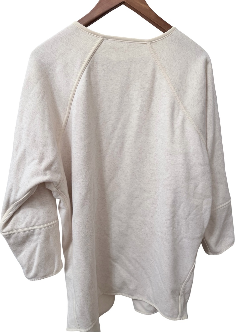 Athleta Karma Open-Front Cream Cardigan Sweater - Picture 3 of 4